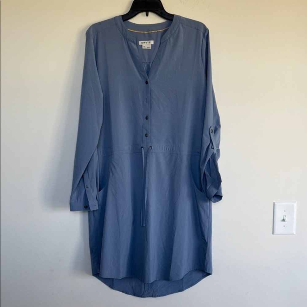 Orvis Blue Long Sleeve Dress
